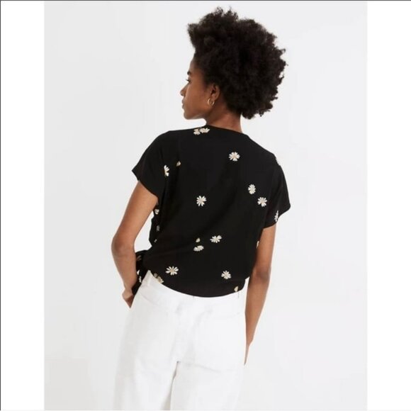 Madewell Lazy Daisies Sash Tie Wrap Top - Picture 11 of 12